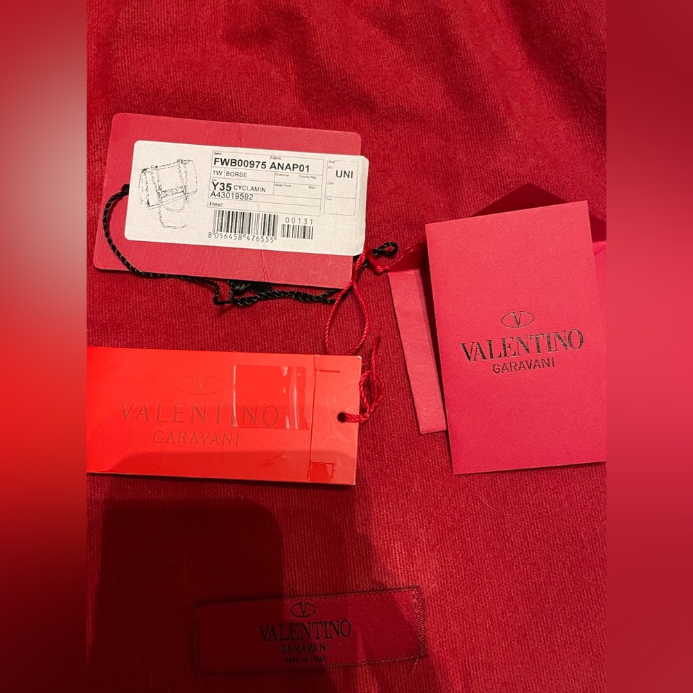 Valentino Garavani Va-Va-Voom RED Shoulder Bag / Clutch, NWT,100% AUTHENTIC! - Picture 12 of 14
